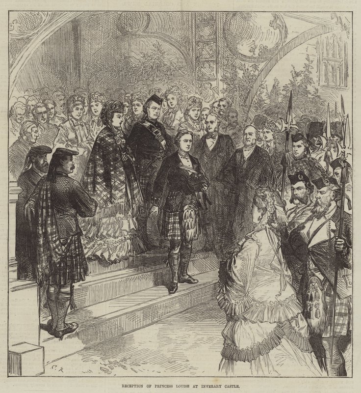 Mottagning av prinsessan Louise på slottet Inveraray av Sir John Charles Robinson
