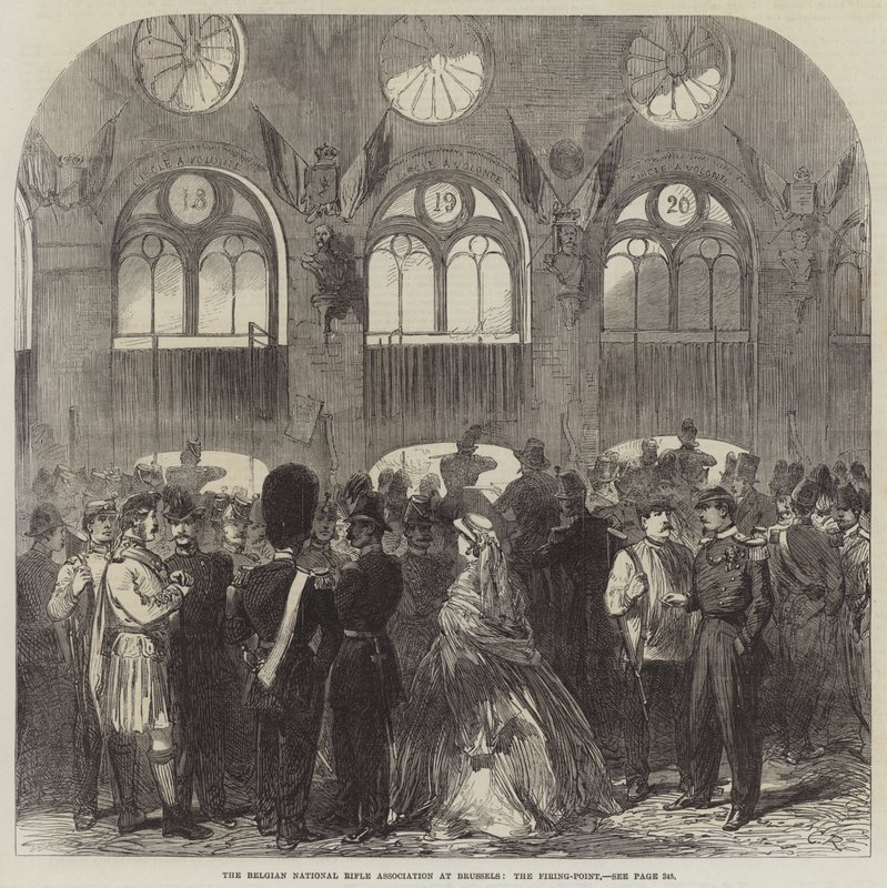 Belgian National Rifle Association i Bryssel, skjutpunkten av Sir John Charles Robinson
