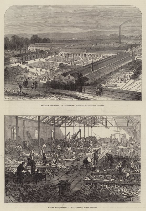 Britannia Works i Bedford av Sir John Charles Robinson