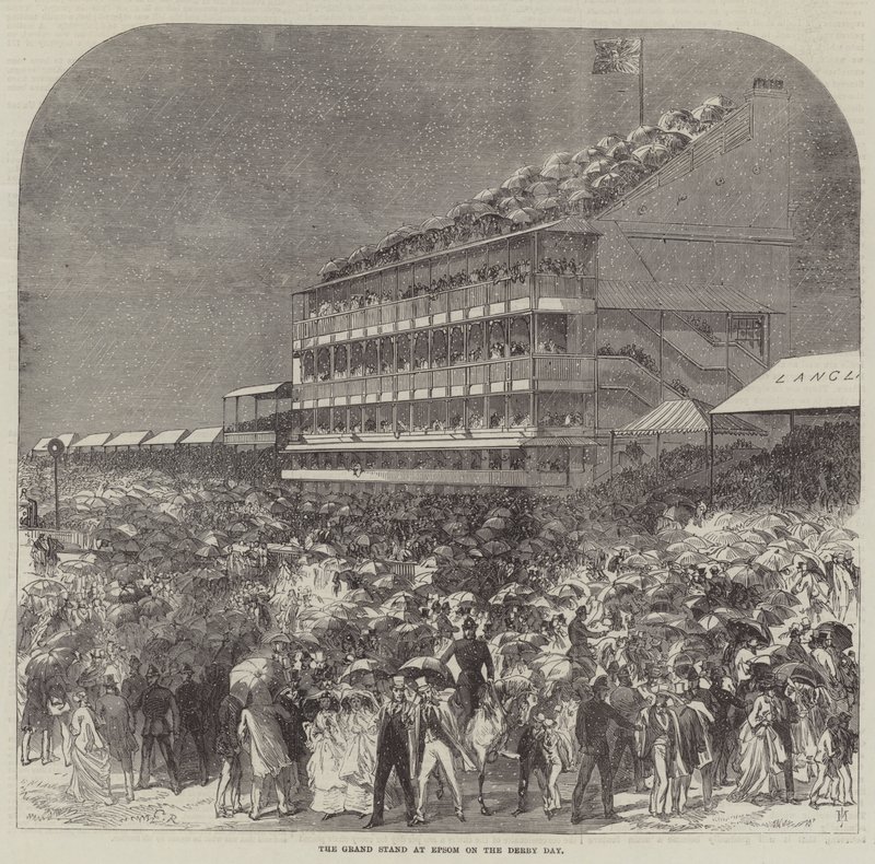 Grand Stand i Epsom på Derby-dagen av Sir John Charles Robinson