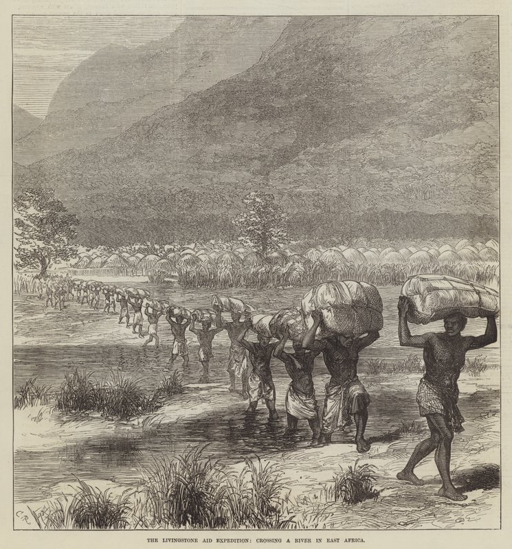 Livingstone Aid Expedition, korsar en flod i östra Afrika av Sir John Charles Robinson