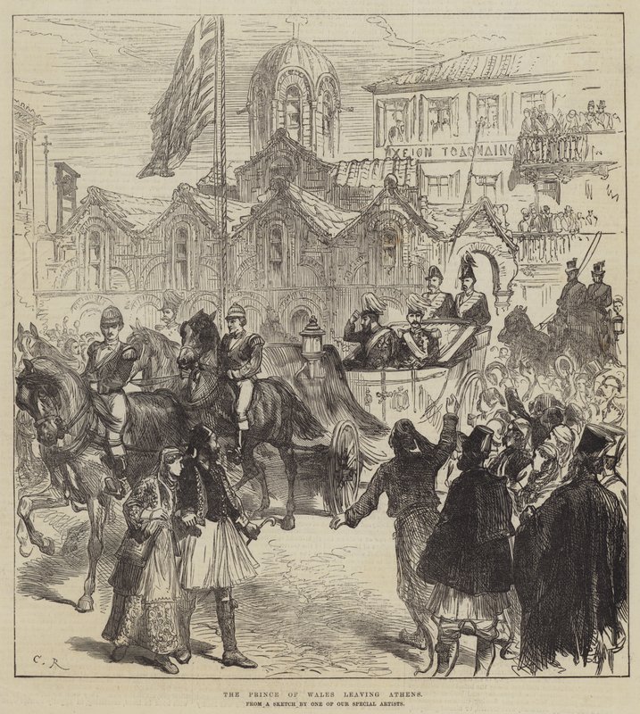 Prinsen av Wales lämnar Aten av Sir John Charles Robinson