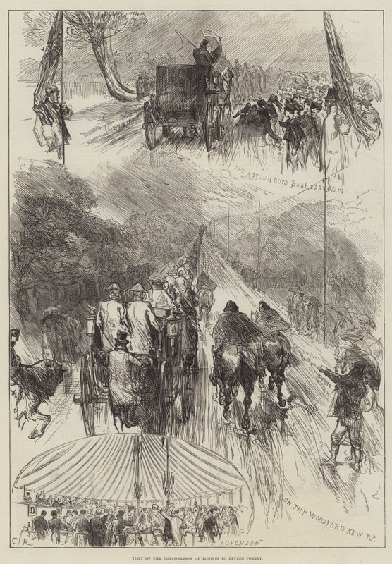 Besök av Corporation of London i Epping Forest av Sir John Charles Robinson