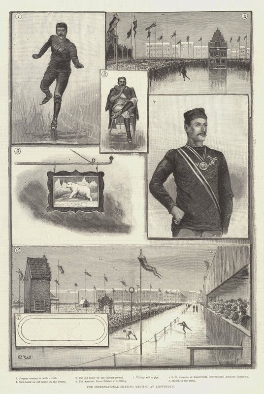 Det internationella skridskomötet i Amsterdam av Charles Whymper