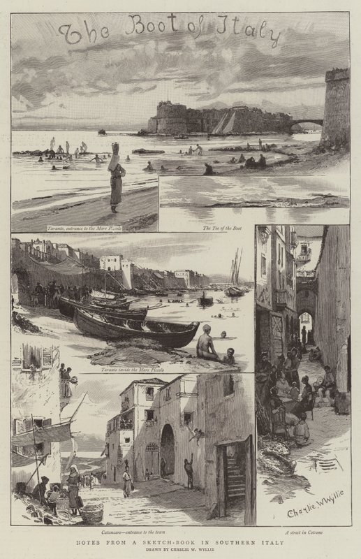 Anteckningar från en skissbok i södra Italien av Charles William Wyllie