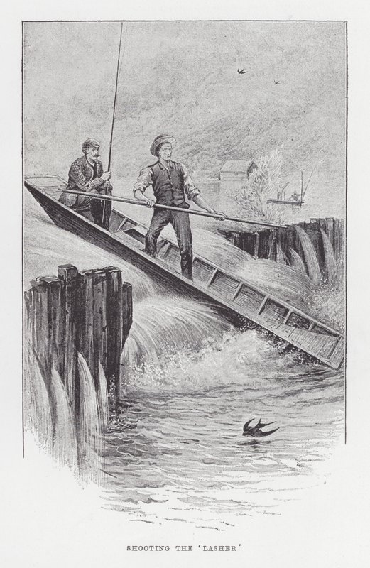 Nätfiske: Att skjuta "lik" (litho) av Charles (after) Whymper