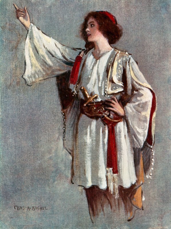 Twelfth Night: Viola, Miss Lily Brayton (färg litho) av Charles A. Buchel