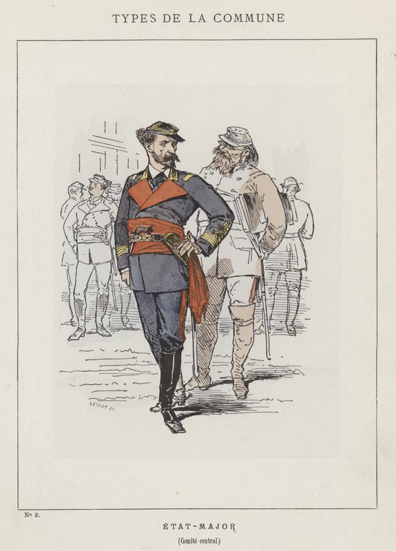 Personal, centralkommitté av Charles Albert d Arnoux Bertall