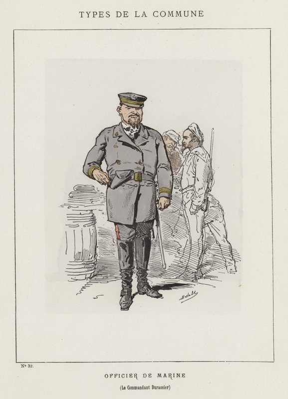 Sjöofficer, befälhavare Durassier av Charles Albert d Arnoux Bertall