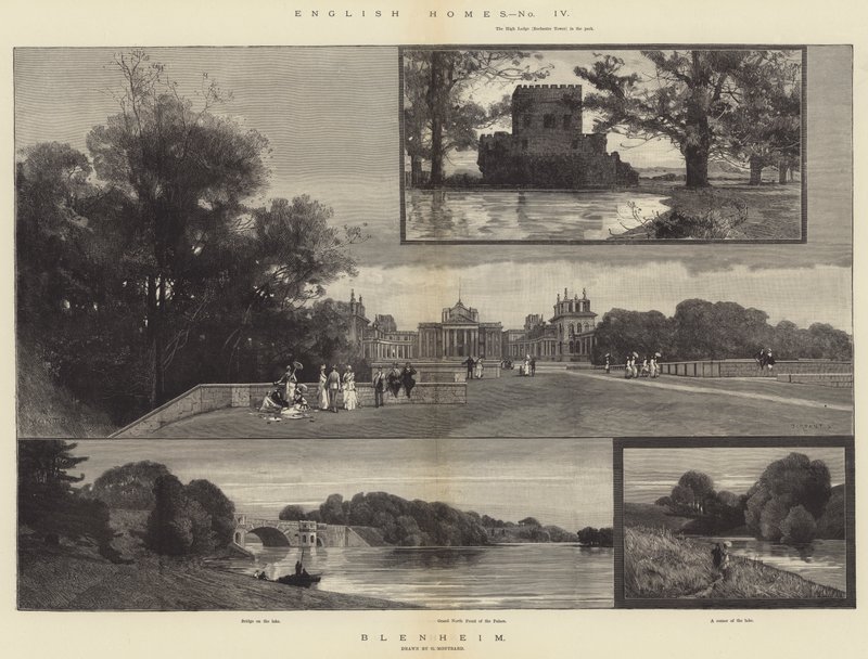 Engelska hem, Blenheim av Charles Auguste Loye