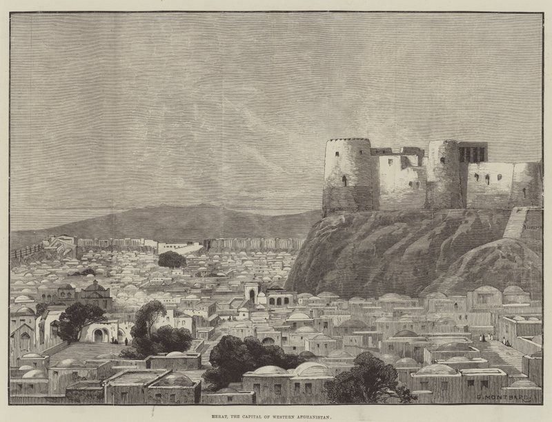 Herat, huvudstaden i västra Afghanistan av Charles Auguste Loye