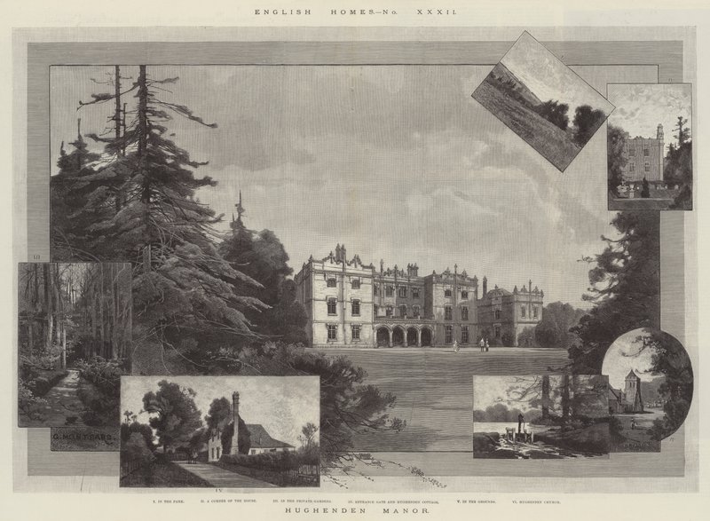 Hughendens herrgård av Charles Auguste Loye
