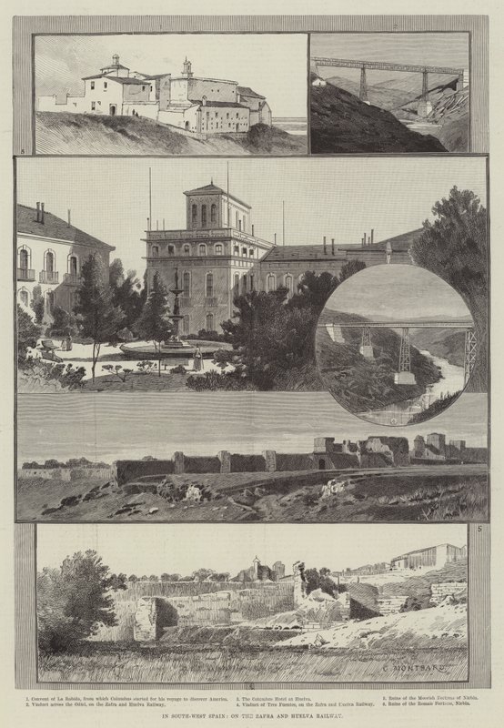 I sydvästra Spanien, på Zafra och Huelva Railway av Charles Auguste Loye
