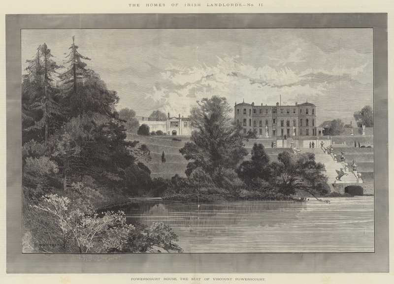 Powerscourt House, säte för Viscount Powerscourt av Charles Auguste Loye