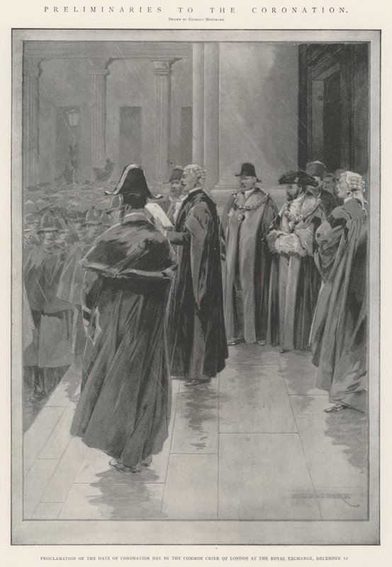 Förberedelser till kröningen av Charles Auguste Loye