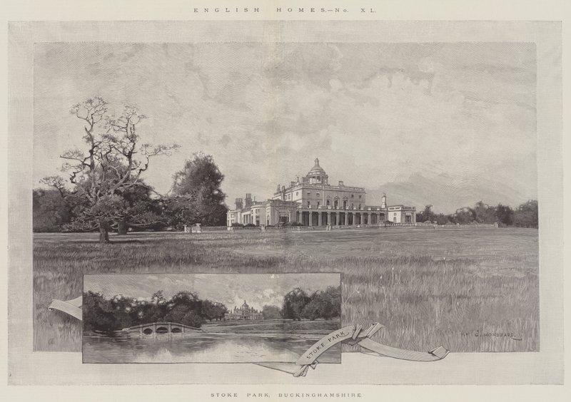 Stoke Park, Buckinghamshire av Charles Auguste Loye