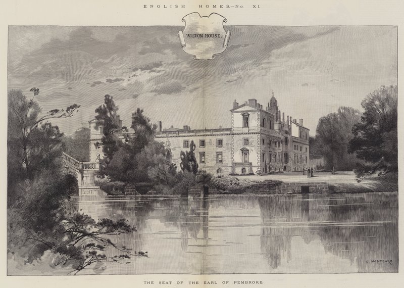 Wilton House, säte för Earl of Pembroke av Charles Auguste Loye