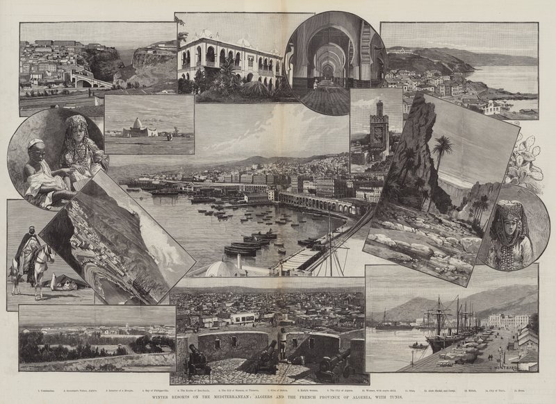 Vinterorter vid Medelhavet, Alger och den franska provinsen Algeriet, med Tunis av Charles Auguste Loye