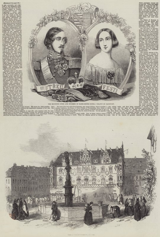 Hennes Majestäts besök i Tyskland av Charles Baugniet