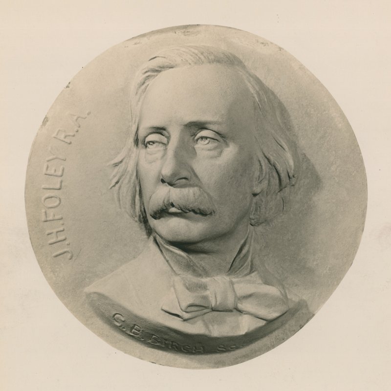 Reliefskulptur av skulptören John Henry Foley av Charles Bell Birch