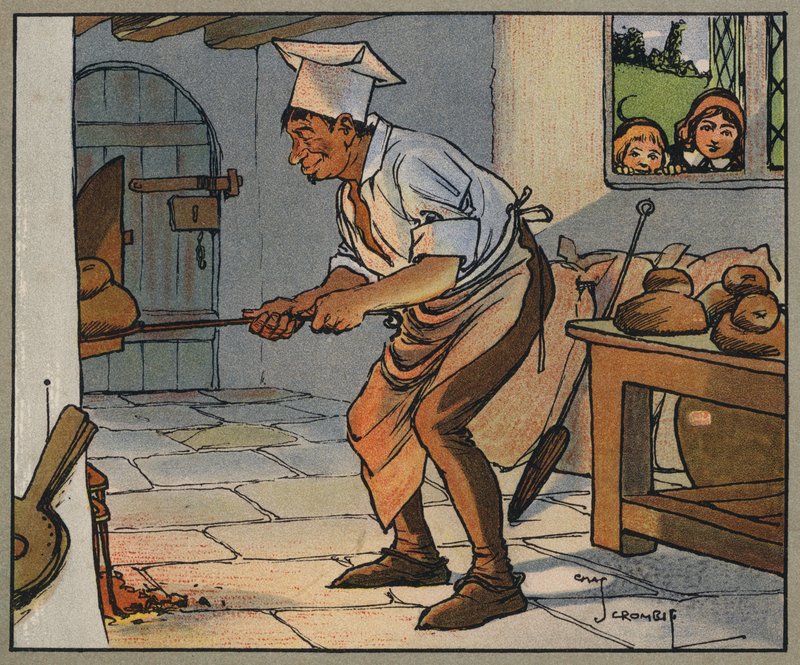Pat A Cake (litho i färg) av Charles Crombie