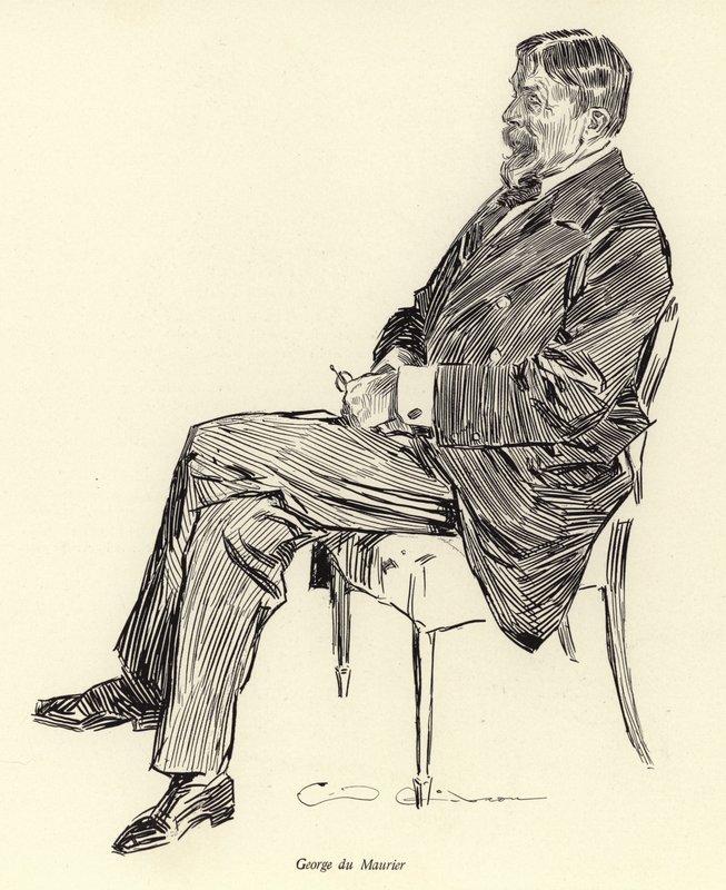 George Du Maurier, porträtt av Charles Dana Gibson