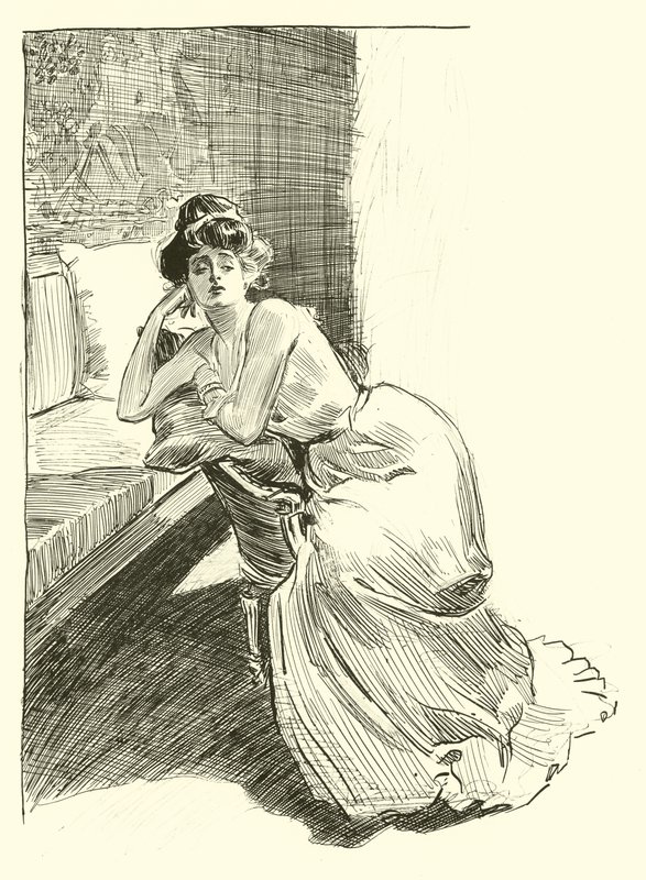 Illustration för The Social Ladder av Charles Dana Gibson