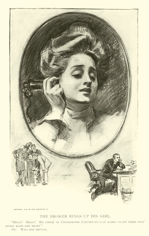 Illustration för The Social Ladder av Charles Dana Gibson