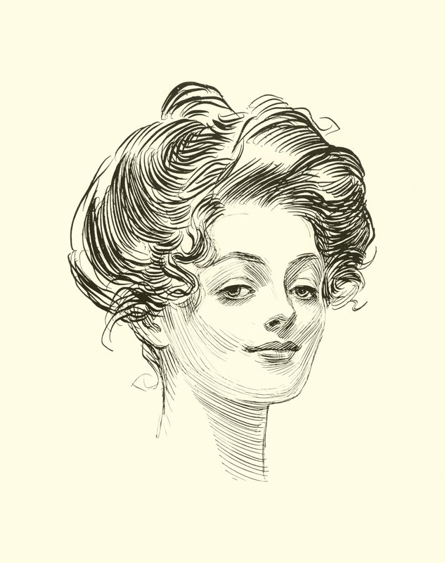 Illustration för The Social Ladder av Charles Dana Gibson