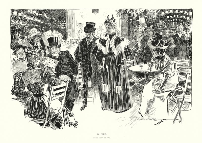 I Paris (litografi) av Charles Dana Gibson