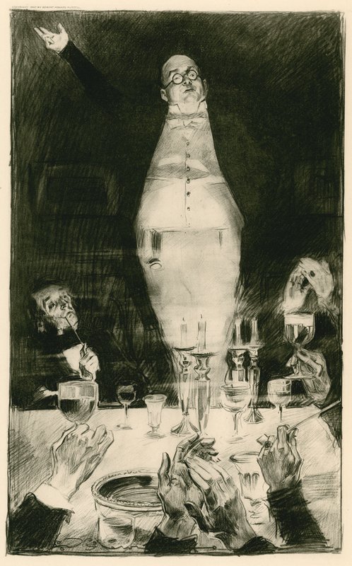 Mr Pickwick levererar sitt berömda tal av Charles Dana Gibson
