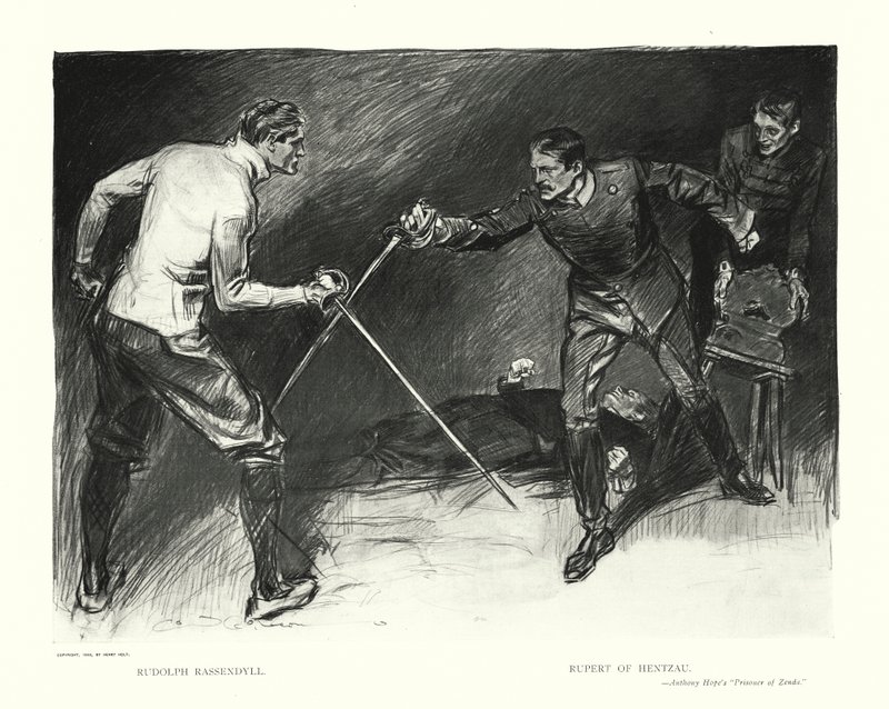 Rudolph Rassendyll, Rupert av Hentzau (litografi) av Charles Dana Gibson