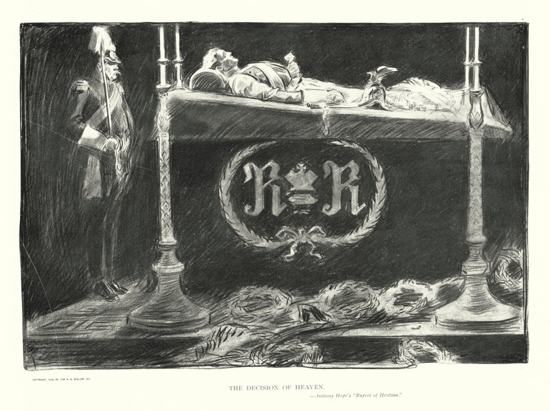 Beslutet om himlen (litografi) av Charles Dana Gibson
