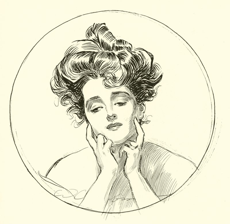 Den vackra änkan av Charles Dana Gibson