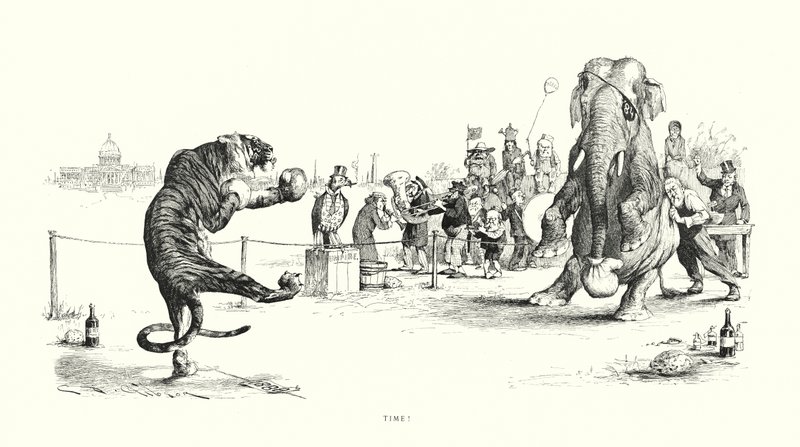 Tid! (litografi) av Charles Dana Gibson