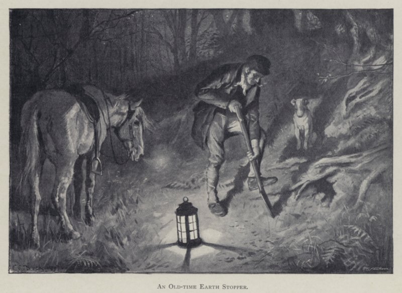 En gammaldags Earth Stopper (litho) av Charles Edmund (after) Brock