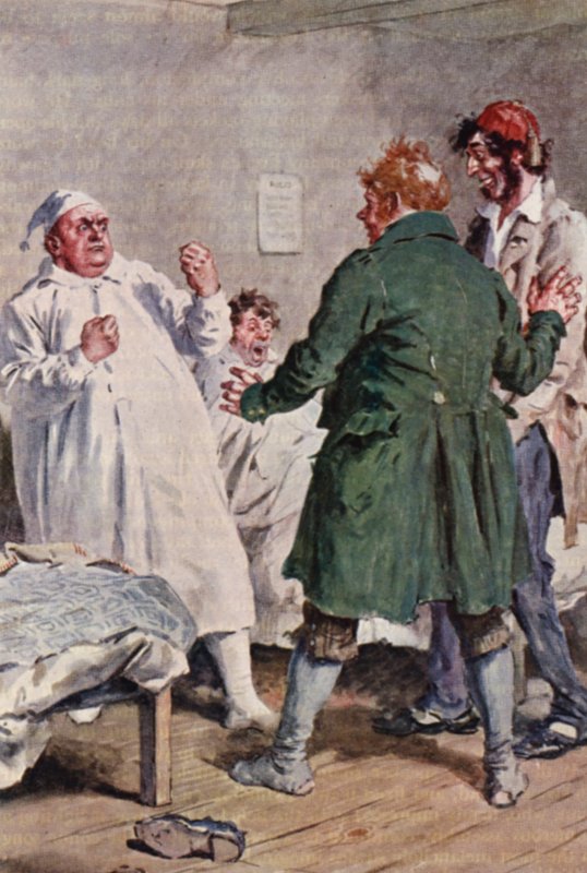 Illustration till The Pickwick Papers av Charles Dickens (färglitografi) av Charles Edmund (after) Brock