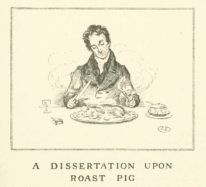 Illustration till The Essays of Elia av Charles Lamb (gravyr) av Charles Edmund Brock