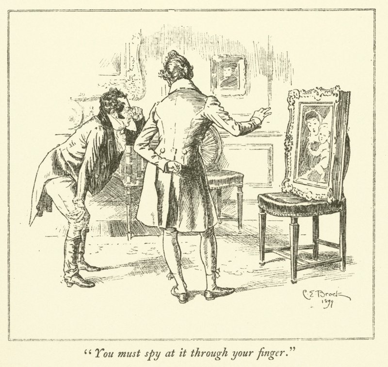 Illustration till The Essays of Elia av Charles Lamb (gravyr) av Charles Edmund Brock