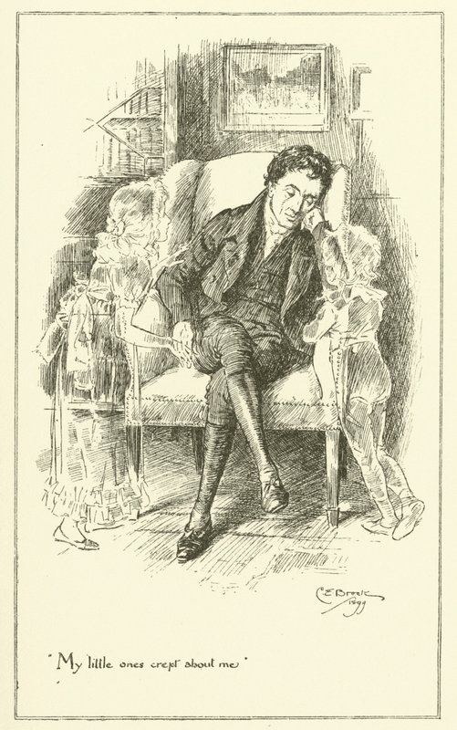 Illustration till The Essays of Elia av Charles Lamb (gravyr) av Charles Edmund Brock