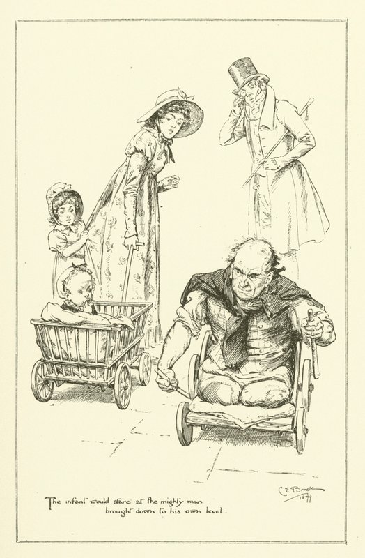 Illustration till The Essays of Elia av Charles Lamb (gravyr) av Charles Edmund Brock