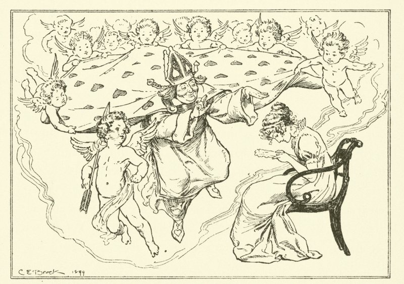 Illustration till The Essays of Elia av Charles Lamb (gravyr) av Charles Edmund Brock