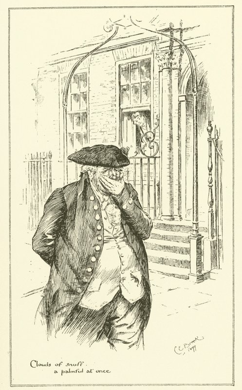 Illustration till The Essays of Elia av Charles Lamb (gravyr) av Charles Edmund Brock