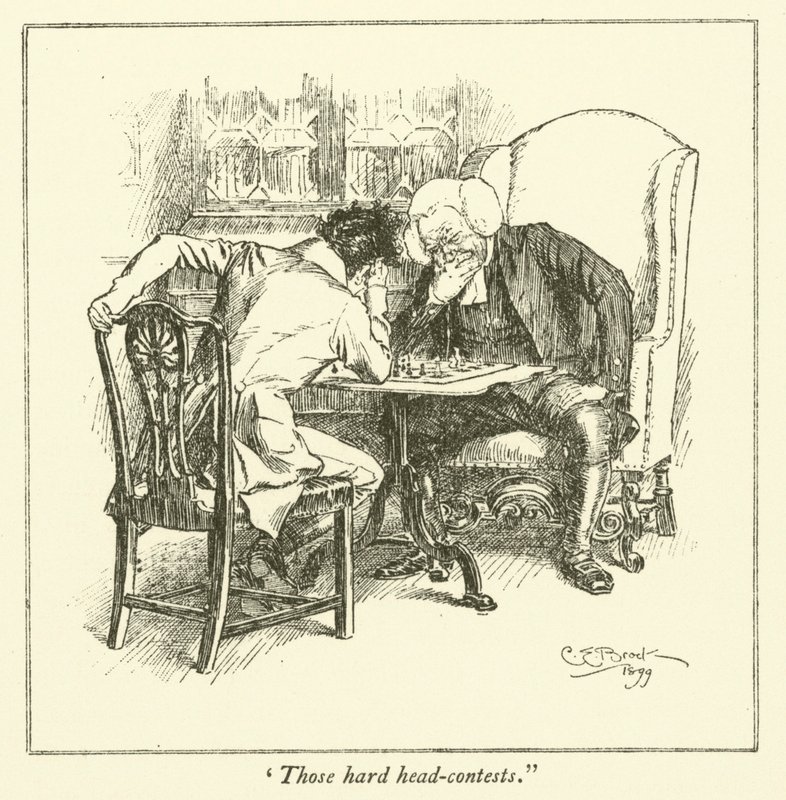 Illustration till The Essays of Elia av Charles Lamb (gravyr) av Charles Edmund Brock
