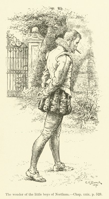 Illustration för Westward Ho! av Charles Kingsley (gravyr) av Charles Edmund Brock