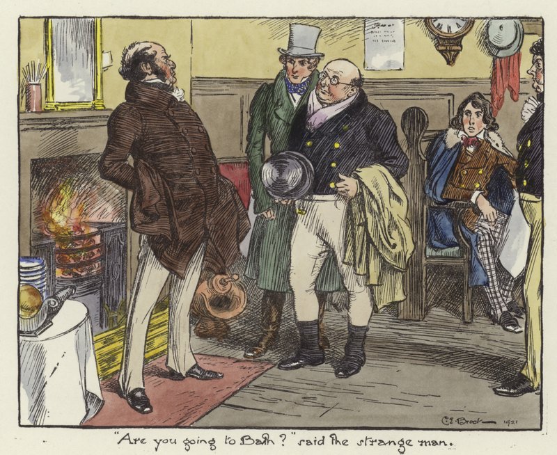 Illustration till Pickwick Papers av Charles Edmund Brock