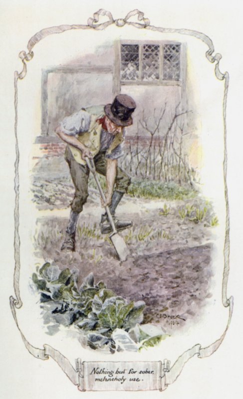 Inget annat än för sobert melankoliskt bruk (färg litho) av Charles Edmund Brock