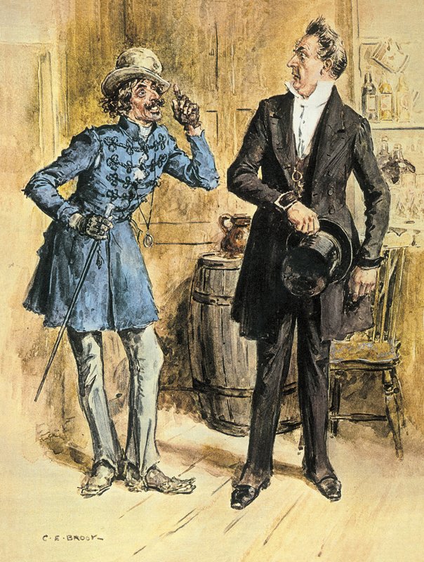 Mr Pecksniffs hyckleri av Charles Edmund Brock