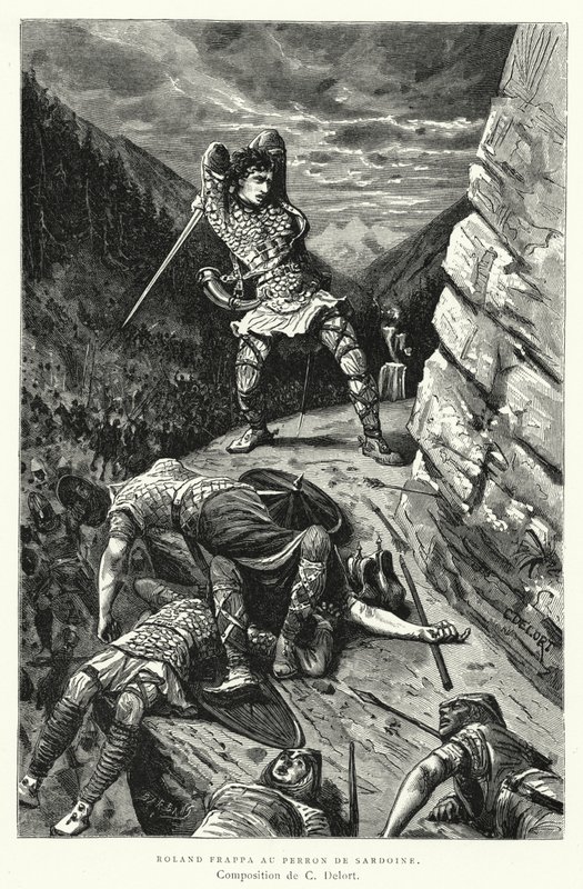 Roland Frappa Au Perron De Sardoine (gravyr) av Charles Edouard Delort