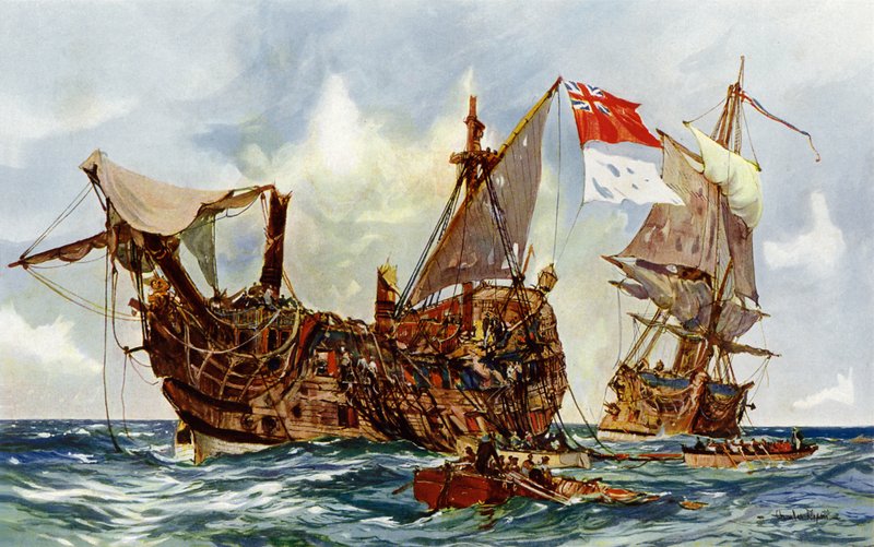 Fångst av Mars av Nottingham av Charles Edward Dixon